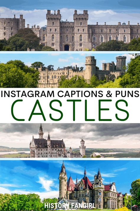 50 Regal & Hilarious Castle Puns for Castle Instagram Captions - History Fangirl Goth Castle, Instagram Captions Travel, Lough Eske Castle, Pembroke Castle, Ludlow Castle, Castle Quotes, Hatley Castle, Boldt Castle, Castles In Wales