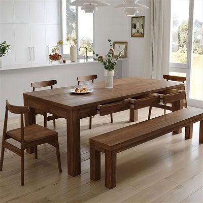 Glass dining table rectangular