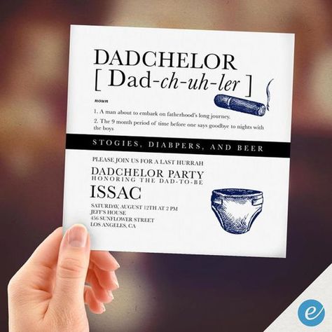 Dadchelor Parties and Why Your Guy Should Have One 1 Dadchelor Party, Baby Shower For Men, Circus Party Invitations, It Takes Two To Tango, Bounce House Birthday, Carnival Birthday Invitations, Circus Invitations, Diaper Party, Carnival Invitations