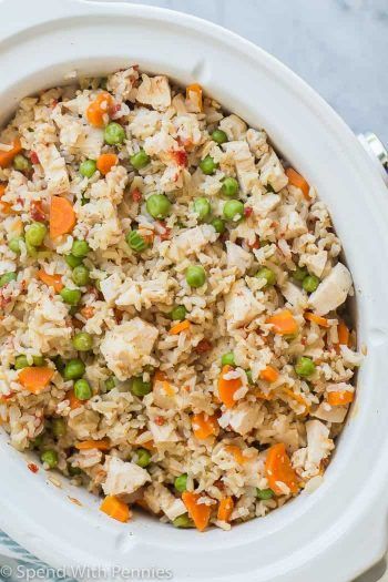 You searched for chicken and dumplings - Spend With Pennies Slow Cooker Chicken And Rice, Crockpot Chicken And Rice, Chicken And Rice Crockpot, Rice Peas, Sides Dishes, Easy Chicken And Rice, Easy Slow Cooker Chicken, Arroz Frito, Slow Cooker Dinner