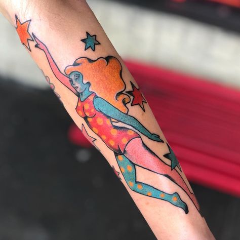 Alex Klimecki on Instagram: “Lucy in the sky with diamonds for @portia.joy This was such a fun tattoo! If you want me to recreate something from yellow submarine, I got…” Lucy In The Sky With Diamonds Tattoo, Lucy In The Sky With Diamonds, Yellow Submarine Tattoo, Submarine Tattoo, Fun Tattoo, Diamond Tattoos, Lucy In The Sky, Color Me Beautiful, Yellow Submarine