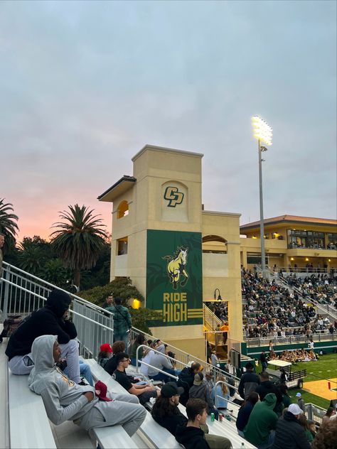 Cal Poly Aesthetic, Cal Poly Slo Aesthetic, Calpoly Slo, Football Sunset, University Of California Santa Cruz, Cal Poly Slo, College Core, College Decision, College Goals