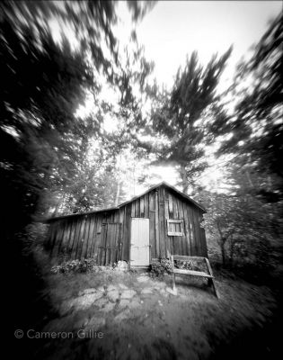 pinhole photograph of naturalist Aldo Leopold's shack near Baraboo. Pinhole Camera Photography, Camera Obscura Photography, Pinhole Camera Photos, 70s Horror, Aldo Leopold, Baraboo Wisconsin, Pinhole Photography, Alternative Photography, Pinhole Camera