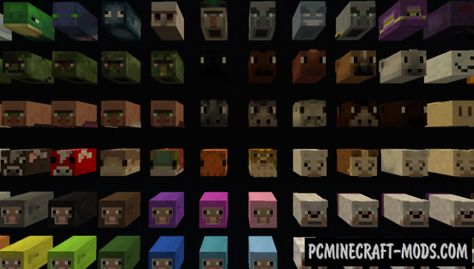 Minecraft Mob Heads, Minecraft Custom Mob Ideas, Minecraft Origins Mod List, Minecraft Mobs Mod, Mobs Minecraft, Minecraft 1.16.5 Mods, Minecraft Mobs, Minecraft 1, Minecraft Mods