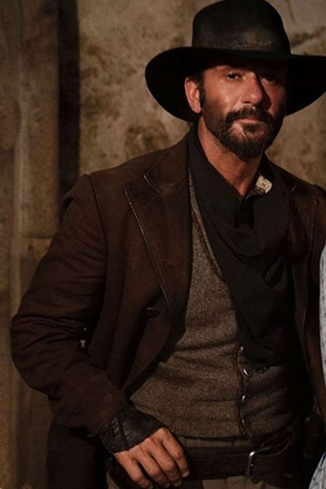 Be ready for a duel with the enemies with a loaded revolver, heroic appearance, and killing look with Yellowstone 1883 Tim McGraw Brown Coat. The revealed jacket is an imitation of the wardrobe worn by James Dutton in the western drama TV Series 1883. Star American producer and actor Tim McGraw performed the role of James Dutton. #jamesdutton #browncoat #1883 #menstyle James Dutton, Yellowstone Merchandise, Brown Wool Blazer, Blazer For Men, Drama Tv, Drama Tv Series, Tim Mcgraw, Brown Coat, Brown Jacket