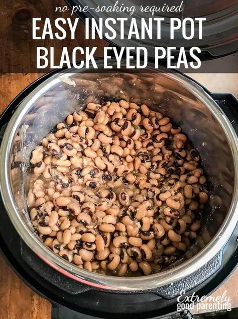 Black Eyed Peas Recipe Pressure Cooker, Black Eyed Peas Recipe Crock Pot, Beans In Instant Pot, Blackeyed Pea Recipes, Cooking Black Eyed Peas, Blackeyed Peas, Black Eyed Peas Recipe, Black Eyed Beans, Electric Pressure Cooker Recipes