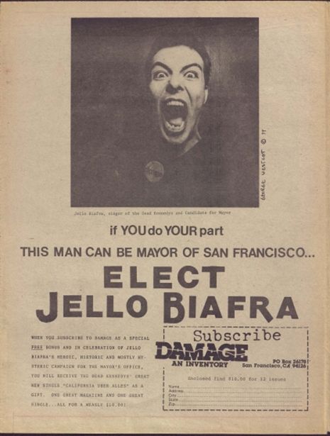 Punk Magazine, Jello Biafra, The Distillers, Dead Kennedys, Punks Not Dead, Punk Poster, Concert Flyer, Dangerous Minds, Emo Memes