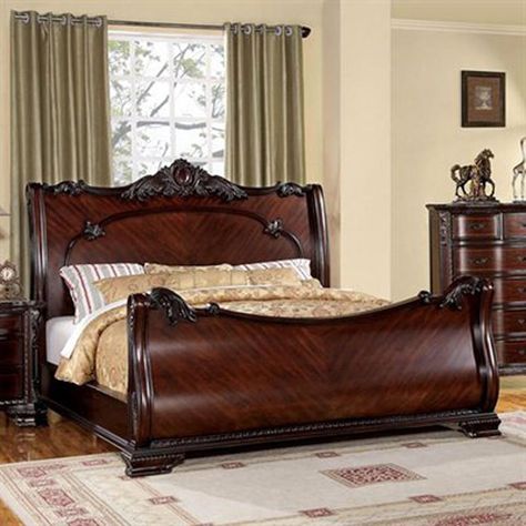 Wood Sleigh Bed, Beds Queen, King Sleigh Bed, Queen Sleigh Bed, Sleigh Bed, Upholstered Panel Bed, Bedroom Sets Queen, Sleigh Beds, Queen Bedroom