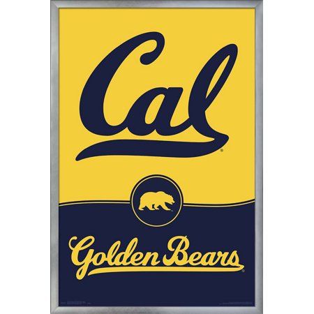 University of California, Berkeley - Logo, Size: 24.25\ x 35.75\, White Poster University, University Wallpaper, Bears Wallpaper, Logo Poster, Dream College, Graphic Quotes, Trends International, Bear Wallpaper, Grad Party