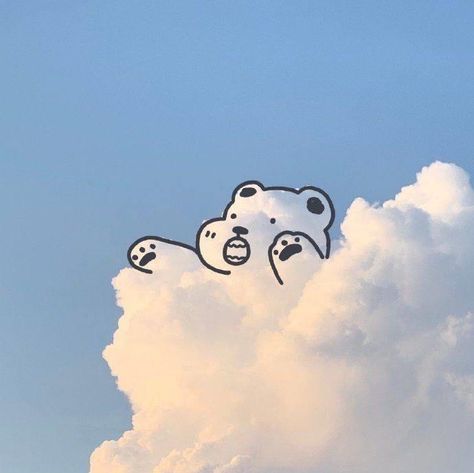 Walpapers Cute, Cartoon Clouds, Baby Blue Aesthetic, Light Blue Aesthetic, 강아지 그림, Blue Aesthetic Pastel, Cloud Art, Cloud Drawing, Kawaii Wallpaper