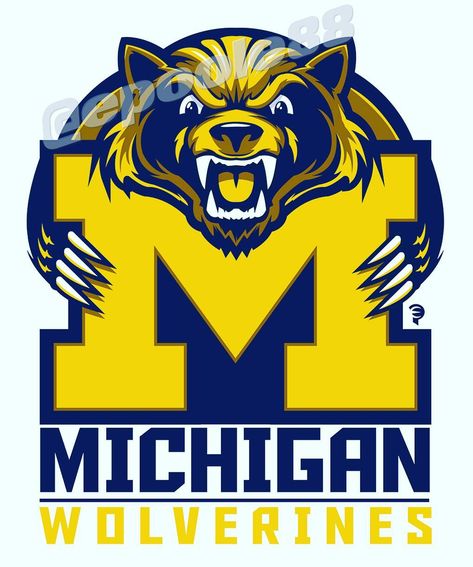 Eric Poole on Instagram: “My last collegiate redesign..until I get a good idea for another. 😄 #michigan #wolverines #goblue #michiganfootball #collegefootball…” Sports Theme Decor, African Sleeve Tattoo, University Of Michigan Logo, College Football Logos, Michigan Tattoos, Black Mask Aesthetic, Michigan Go Blue, Michigan Art, University Of Michigan Wolverines