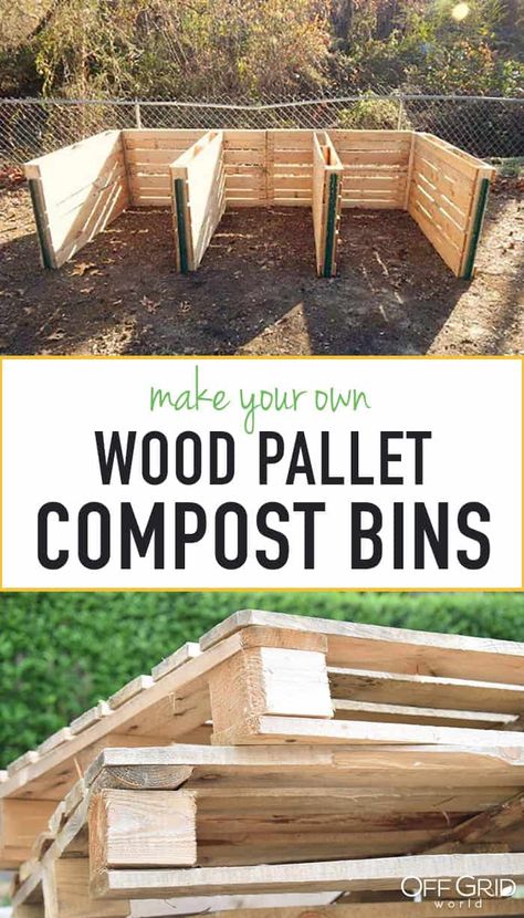 Three Bin Compost System, Compost Diy, Pallet Compost, Backyard Homesteading, Greenhouse Building, Compost Bin Pallet, Environmental Projects, Making A Compost Bin, Homesteading Life