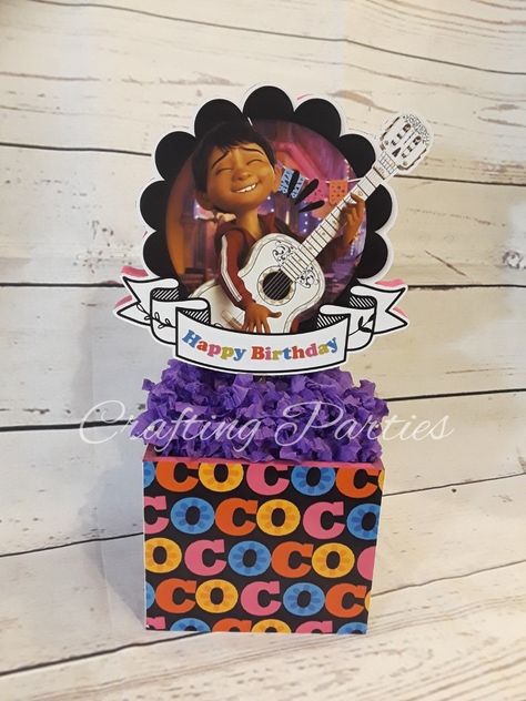 Coco inspired centerpiece. Coco Centerpiece Ideas, Coco Birthday, Coco Party, Party Inspo, Centerpiece Ideas, 2nd Birthday Parties, Craft Items, 2nd Birthday, Birthday Decorations