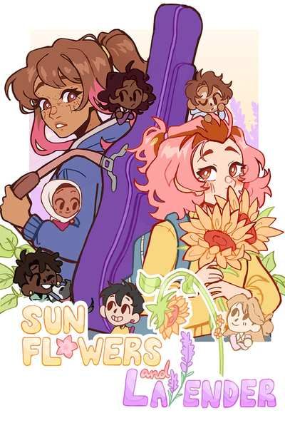 Read Sunflowers and Lavender :: [INTERMISSION] : Character Sheets: Lily | Tapas Comics Sunflowers And Lavender, Lavender Sunflower, Tapas Comics, Character Sheets, Lgbt Art, Queer Art, Character Sheet, Cute Art Styles, Gay Art