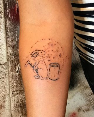 moon rabbit tattoo • Instagram Moon Rabbit Tattoo, Rabbit In The Moon, Rabbit Tattoo, Moon Rabbit, Tattoo Instagram, Rabbit Tattoos, In The Moon, The Rabbit, Moon Tattoo