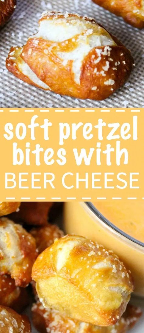 Cheddar Beer Cheese Dip, Pretzel Bites With Beer Cheese, Pretzel Beer Cheese, Homemade Pretzel Bites, Homemade Pretzel, Soft Pretzel Bites, Soft Pretzel Recipe, Beer Cheese Dip, Homemade Pretzels