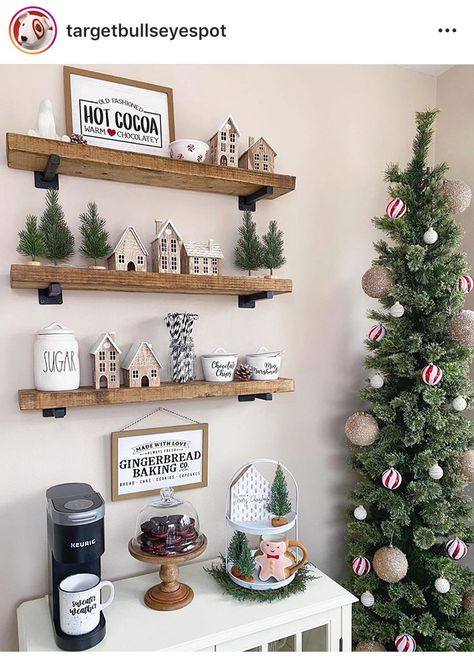 Target Christmas Decor, Dollar Spot & Holiday Holiday Coffee Bar, Target Christmas Decor, Coffee Bar Cart, Coin Café, Coffee Bar Station, Farmhouse Coffee Bar, Coffee Bar Ideas, Diy Coffee Bar, Coffee Bar Design