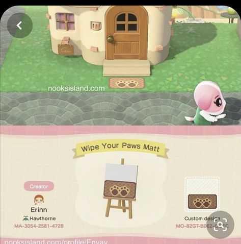 Custom Design Codes Acnh, Wipe Your Paws, Animal Crossing 3ds, Animal Crossing Funny, Animals Crossing, Animal Crossing Memes, Animal Crossing Guide, Animal Crossing Qr Codes Clothes, Animal Crossing Wild World