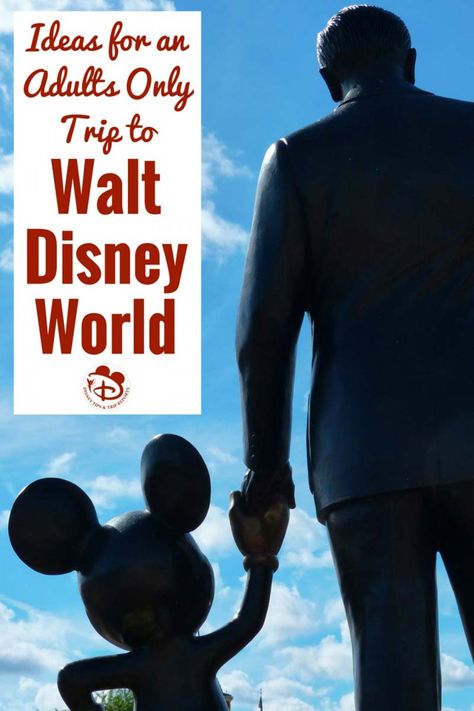 Ideas for an Adults Only trip to Walt Disney World. Disney isn't just for kids! If you are thinking about taking an adults-only vacation to Walt Disney World, check out this great article for lots of great ideas of things to do! Birthday At Disney World, First Trip To Disney, Disney World For Adults, Florida Disney, Disneyland Family, Walt Disney World Orlando, Travel Florida, Disney World Christmas, Disney World Vacation Planning