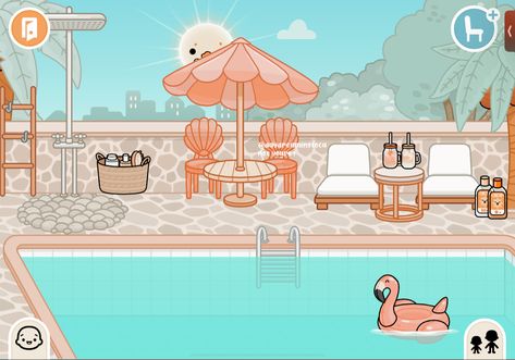 Toca Boca Room Ideas Pool House, Toca Boca Vacation Pool Villa Ideas Bedroom, Toca Boca Vacation House Ideas, Toca Boca Room Ideas Pool Villa, Toca Boca Pool House Ideas, Toca Boca Room Ideas Pool, Toca Boca Pool Villa House Ideas, Toca Boca Vacation Pool Villa Ideas, Toca Boca Pool Ideas