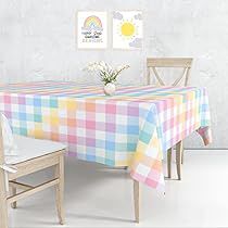 Outdoor Picnic Party, Tea Party Table, Table Cloth Decorations, Pastel Home Decor, Rainbow Fabric, Checkered Tablecloth, Holiday Tablecloths, Kitchen Tablecloths, Party Table Cloth