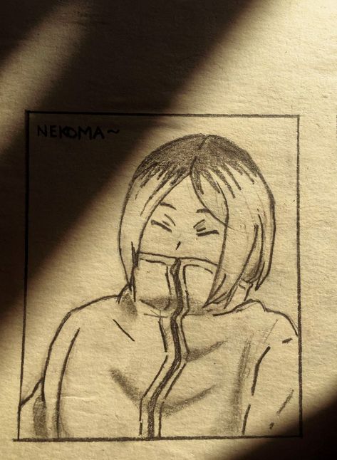 Haikyuu Drawing Sketches Easy, Kenma Drawing Sketch, Haikyuu Sketch Pencil, Drawing Haikyuu, Simple Sketch, Anime Haikyuu, Boy Drawing, Haikyuu Funny, Haikyuu Manga