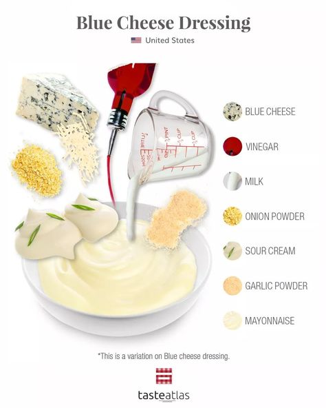 Spicy Buffalo Wings, Blue Cheese Recipes, Dip Sauce, Blue Cheese Dressing, Food Infographic, Homemade Spices, Snacks Saludables, Buffalo Wings, Cooking Basics