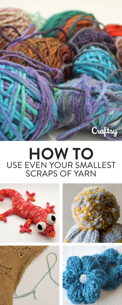 Scrap Yarn Patterns, What To Do With Yarn Scraps, Small Scrap Yarn Crochet Projects, What To Do With Leftover Yarn, Knit Scraps Projects, Leftover Yarn Projects Knitting, Leftover Yarn Projects Crochet, Scrap Yarn Knitting Projects, Scrap Knitting