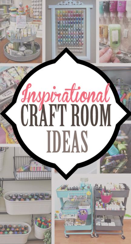 Inspirational Craft Room Ideas Craft Room Ideas, Scrapbook Organization, Organize Craft Supplies, Dream Craft Room, Craft Room Design, Scrapbook Room, Diy Craft Room, Craft Room Decor, Craft Area