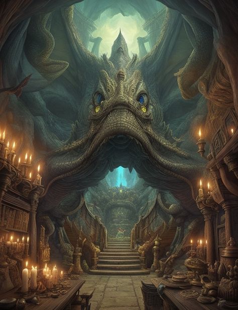 The Dragons Lair Dragon Lair, Dragons Lair, Dragon Quotes, Medieval Dragon, Dark Fantasy Artwork, Dragon's Lair, Character Board, Dragon King, Dungeon Maps