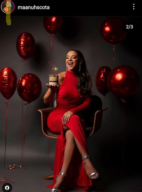 Birthday Outfit Shoot Ideas, Red Outfit Birthday Photoshoot, Unique Birthday Photoshoot Ideas Women, 23rd Bday Photoshoot, 55th Birthday Photoshoot Ideas, Classic Birthday Photoshoot, Birthday Dress Photoshoot Ideas, Sag Season Photo Shoot, 30 Year Old Photo Shoot