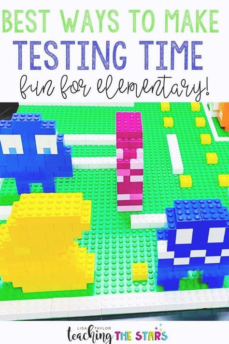 It's testing time! Elementary teachers are preparing their students for testing. Here are some ways to make this time of year less stressful and more fun and engaging! These teaching tips will get your students excited for testing! Testing Themes For Elementary, Testing Coordinator, Test Prep Fun, Innovative Teaching Ideas, Test Prep Activities, Testing Motivation, Reading Test Prep, School Testing, Special Education Elementary