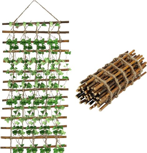 GREENKING Willow Garden Trellis, Expanding Trellis, Garden Trellis for Climbing Plants Outdoor, Made from Willow and Jute, 30×200cm : Amazon.co.uk: Garden Hanging Trellis, Climbing Plants Outdoor, Expanding Trellis, Willow Sticks, Trellis Garden, Willow Garden, Plant Games, Hanging Christmas Lights, Jute Hanging