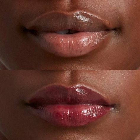 Glossier Lipstick, Color Lip Balm, Makeup News, Makeup For Hazel Eyes, Lip Gloss Colors, Colors For Skin Tone, Make Up Looks, Dark Lips, Dark Skin Makeup