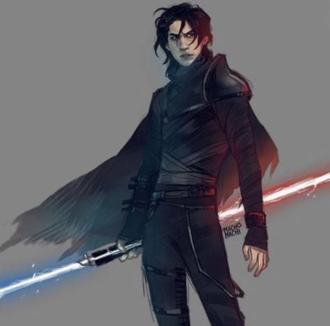 Amelia Lola罗 on Twitter: "I think I never posted this here! Made this when tfa first came out based on some concept arts in the book. I still like this 🥺… https://t.co/0TNHizSXLb" Kylo Ren, Star Wars, Red, Art