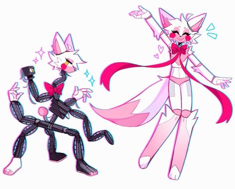 Mangle Fanart, Mangle Fnaf, Foxy And Mangle, Fnaf Foxy, No Thoughts, Fnaf Fanart, Arte Indie, Fnaf Sister Location, Funtime Foxy