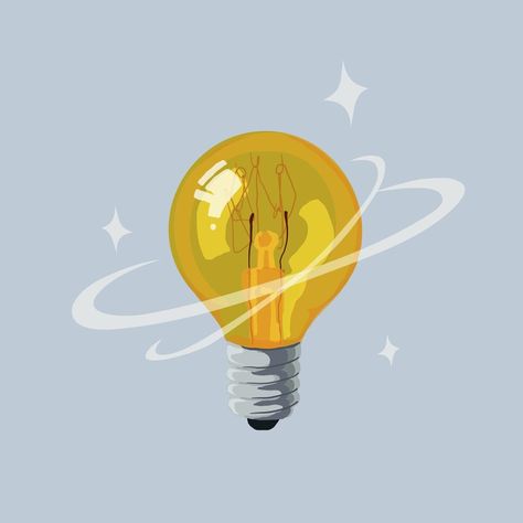 Light bulb vector illustration collage element | premium image by rawpixel.com / juju. Bulb Vector Illustration, Lightbulb Illustration Graphics, Idea Illustration Lightbulb, Bulb Aesthetic, Light Bulb Graphic, Bulb Illustration, Light Bulb Illustration, Bulb Vector, Light Bulb Moment