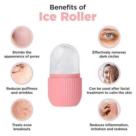 Facial Ice Roller Regular priceRs.1,500.00 PKR Link 🖇️ https://trendivave.myshopify.com/products/facial-ice-roller Product Description: Product Details:Material: Silicone Product Feature: Rejuvenating, Glowing Package Includes: 1 x Ice Roller Note: Before using any new cosmetic product, perform a patch test on a small skin area. Verify ingredients for allergies and follow package warnings and directions. #faceroller #skincare #jaderoller #guasha #rosequartz #skincareroutine #facialrolle... Glow Cube, Face Ice Roller, Ice Roller For Face, Ice Facial, Roller For Face, Tone Skin, Skincare Inspiration, Face Massager, Ice Roller