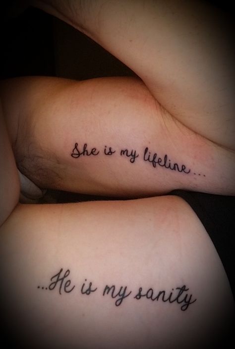 Matching Tattoos For Husband And Wife Marriage, Hubby And Wife Tattoos, Meaningful Husband Wife Tattoos, Light And Dark Tattoo Couple, Wife And Wife Tattoos, Surprise Tattoo For Husband, Him And Her Tattoos Couples Small, Boyfriend And Girlfriend Tattoos Unique, Soul Mate Tattoo Ideas Couple