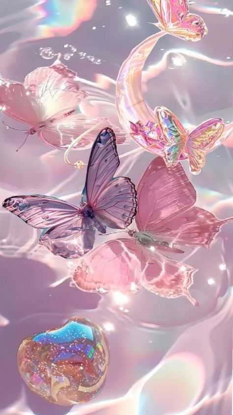 Pink Ribbon Wallpaper, Sparkly Iphone Wallpaper, Purple Butterfly Wallpaper, Cute Images For Wallpaper, Glittery Wallpaper, Pink Wallpaper Backgrounds, Butterfly Wallpaper Backgrounds, Phone Wallpaper Pink, Butterfly Wallpaper Iphone