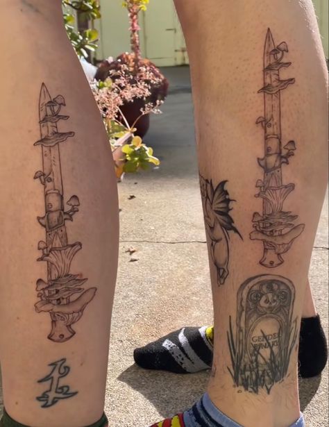 The Last Of Us Cordyceps Tattoo, Ellie’s Switchblade, Tlou Cordyceps, The Last Of Us Inspired Tattoo, Cordyceps Tattoo, Ellies Switchblade, The Last Of Us Tattoo Ideas, Tlou Tattoo, The Last Of Us Tattoo