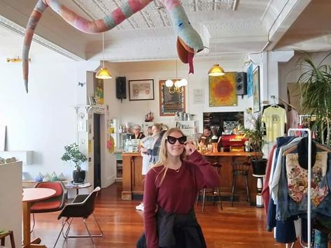 Coffee And Thrift Shop, Thift Store, Funky Glasses, Beer Shop, Coffee Shop Aesthetic, Coffee Store, Shop Aesthetic, Cute Cafe, Thrift Shop