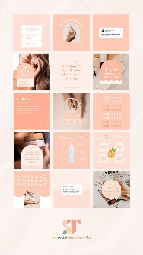 Instagram Stories Design Cosmetic Template Design, Ig Product Post, Social Media Instagram Posts, Beauty Products Template, Beauty Social Media Post Design, Skincare Graphic Design Social Media, Beauty Brand Social Media, Cosmetic Social Media Post Design, Instagram Cosmetics Posts