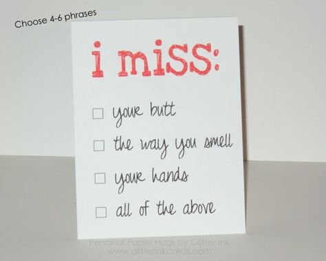 I miss you card  Personalized I miss you card by PersonalPaperHugs I Miss Your Hugs, Long Distance Relationship Cards, Letters Ideas, I Miss You Card, Sweet Pictures, Miss You Gifts, Distance Love, Distance Relationships, Long Distance Love