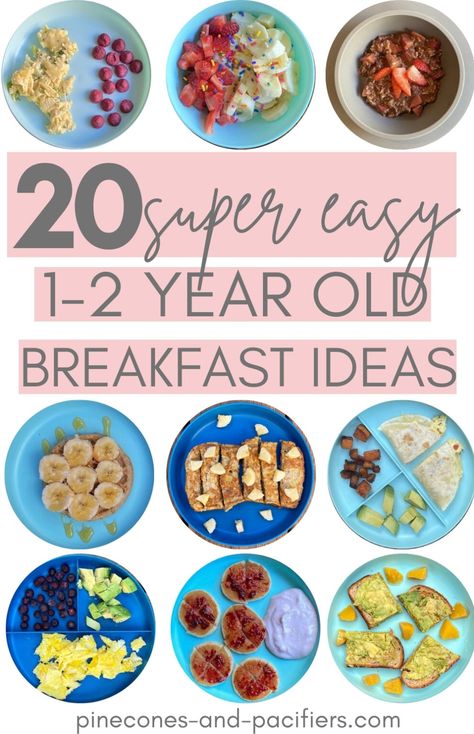 I Year Old Food Ideas, Healthy Breakfast Ideas For Toddlers, Easy Toddler Breakfast On The Go, Simple Toddler Breakfast Ideas, Simple Toddler Breakfast, Simple Breakfast Ideas For Kids, Toddler Healthy Breakfast, Healthy Breakfast Toddler, Healthy Toddler Breakfast Ideas