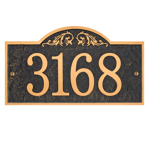 PRICES MAY VARY. Measures 11" Wide 6.3" (28cm x 16cm) Tall and 1/4" Deep Our Vintage House Sign enhances the look and feels of your home, adding curb appeal to your property. Large and visible from the street, a great facelift for your home or business The best materials - We Never Take Shortcuts With Our Personalized Home Address Signs. Using High-Impact Polypropylene, Any climate/weather, no rust.; We Make Sure Each Home Address Plaque Is Built To Last Many Years! Personalization is easy! A sa Home Address Signs, Large House Numbers, Personalized Signs For Home, Artistic Decor, House Address Sign, Number Wall, Large House, Address Plaque, Yard Sign