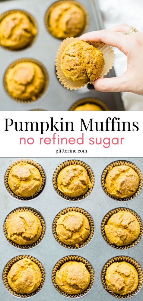 Enjoy pumpkin muffins without sugar with this easy pumpkin muffins recipe. These healthy fall snack or fall breakfast treats are perfect for a healthier option. Using simple ingredients, this healthy pumpkin muffins recipe offers delicious fall muffins that fit any healthy pumpkin recipes collection. Easy Pumpkin Muffins, Healthy Pumpkin Recipes, Healthy Fall Snacks, Healthy Pumpkin Muffins, Pumpkin Muffins Recipe, Mini Pumpkin Muffins, Fall Muffins, Pumpkin Muffins Easy, Pumpkin Recipes Healthy