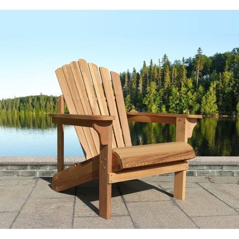 Riverside Adirondack Chair, Western Red Cedar - Bed Bath & Beyond - 30779866 Wood Adirondack Chairs, Portable Chair, Adirondack Chairs, Western Red Cedar, Red Cedar, Adirondack Chair, Outdoor Seating, Patio Garden, Sofa Furniture