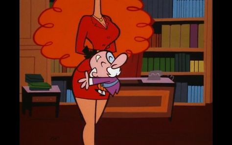 Miss Bellum and the Mayor from the Powerpuff Girls episode, Something's a Ms. Ms Bellum Costume, Miss Bellum Costume, Ms Sara Bellum, Powerpuff Girls Mayor, Miss Bellum, 00s Cartoons, Ms Bellum, Sara Bellum, Barbie Makeover