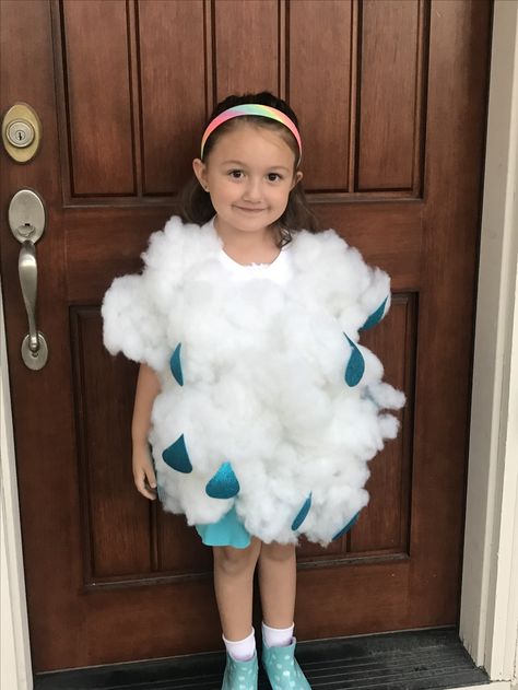 Rain Cloud Costume, Cloud Diy, Rain Costume, Cloud Costume, Outfits Guide, Kids Halloween Costume, Diy Carnival, Kids Fashion Show, Diy Clouds